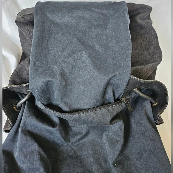 GUCCI tote black denim interlocking G Vintage - Picture 11 of 15